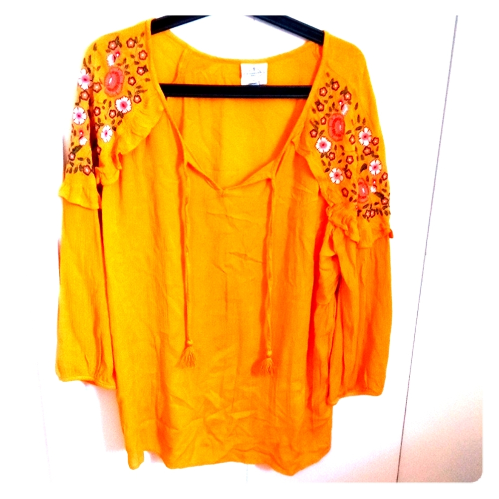 Mustard women's blouse